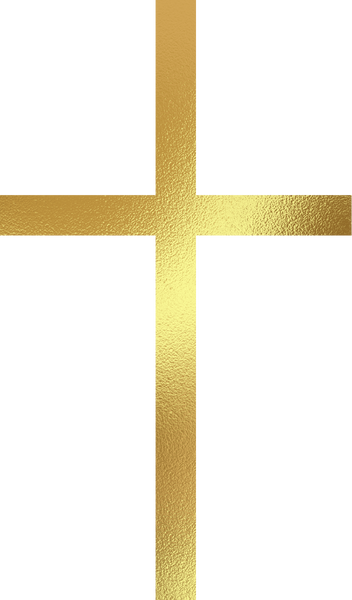 Gold Easter Cross Illustration